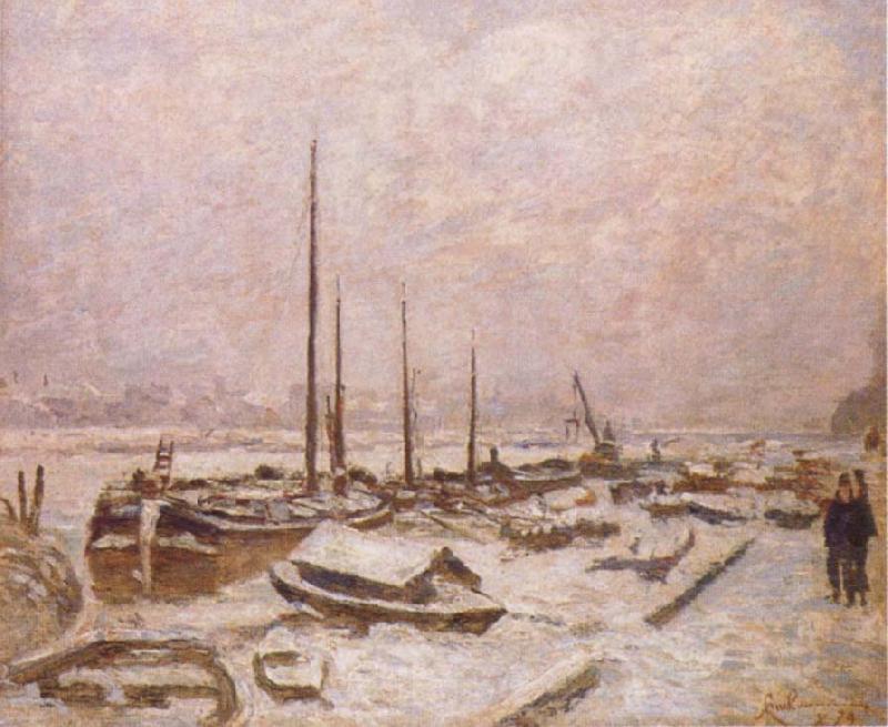 Armand guillaumin The Seine in Winter Spain oil painting art
